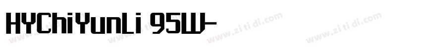 HYChiYunLi 95W字体转换